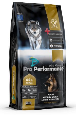 Pro Performance Yetişkin Orta ve Büyük Irk Köpek Kuzu Etli ve Yaban Mersinli Mama 12 kg